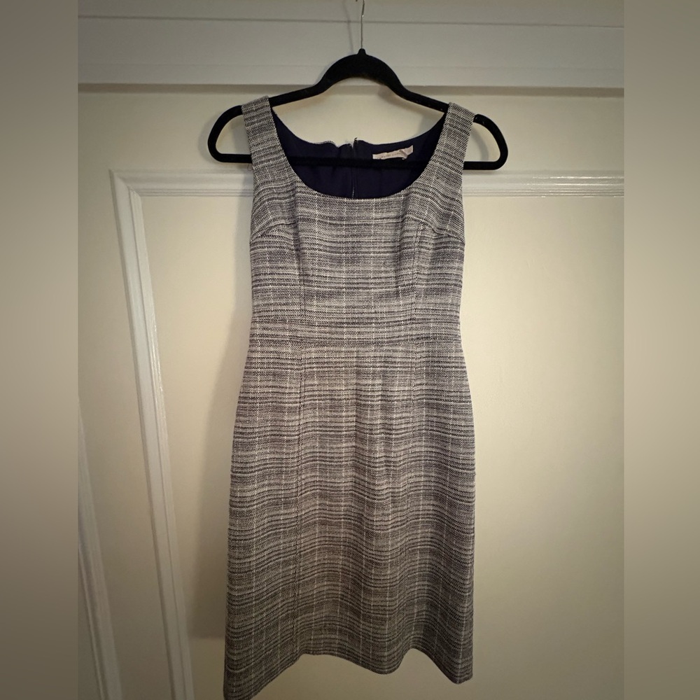Tory Burch Elegant Gray Sleeveless Dress